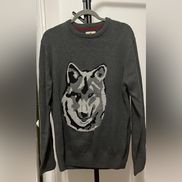 Men’s Wolf Sweater - Picture 1 of 2